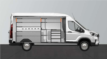 Aménagement PRO5 pour Maxus e-Deliver 9 L3