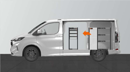 LD42Aménagement LD42 pour Ford Custom & VW Transporter L1