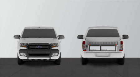 Double plancher Ford Ranger XLT/WILDTRAK hauteur 290mm avec 2x tiroirs