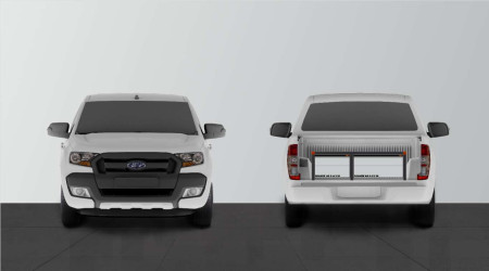 Double plancher Ranger & Amarok NO TRIM 2 bacs H : 360 mm
