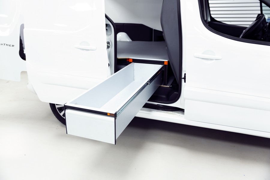 Double Plancher H: 272mm 3 tiroirs pour berlingo et partner L2H1 | Work System