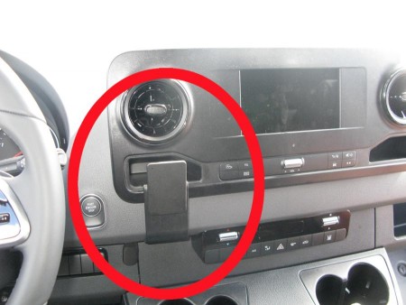 Support de fixation ProClip pour téléphone. (montage au milieu). Pour Mercedes Sprinter depuis 2019.
