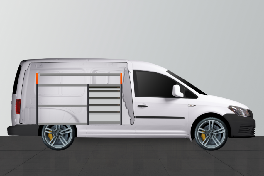 V-PRO Aménagement Utilitaire pour VW Caddy Maxi