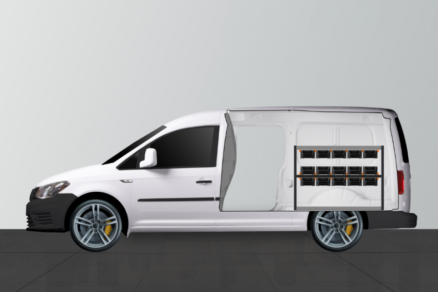 H RACK Am nagement Utilitaire pour VW Caddy Maxi worksystem