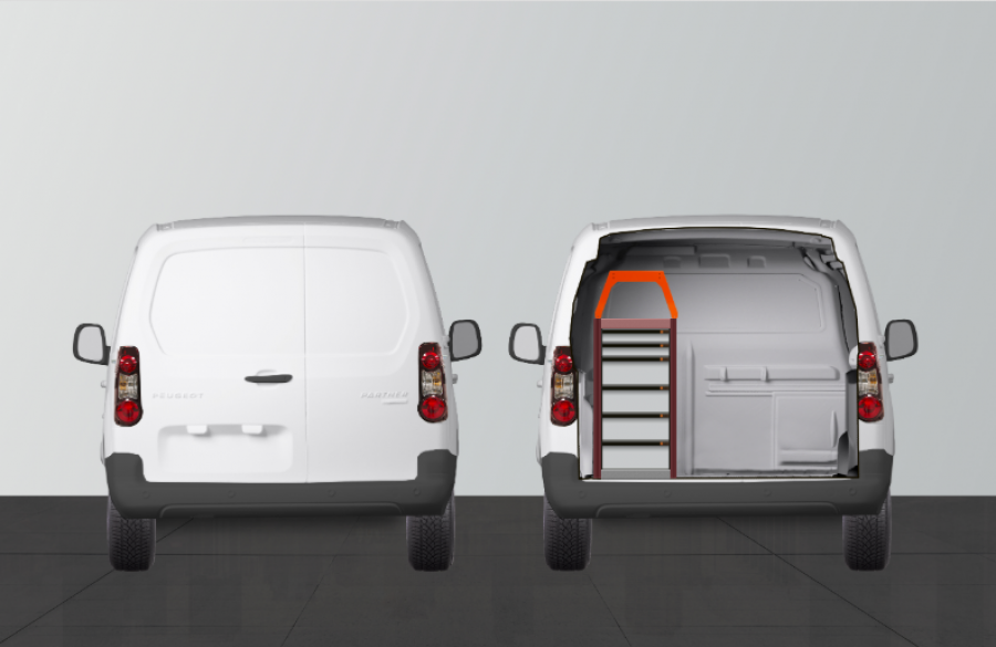 V-LB6 Aménagement Utilitaire pour Berlingo & Partner L2 - Worksystem