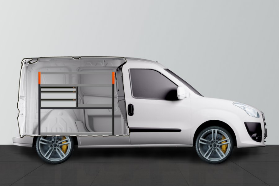 V- LS3 Aménagement Utilitaire pour Fiat Doblo & Opel Combo L1