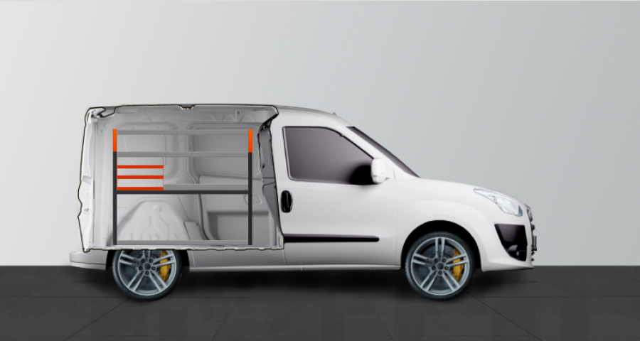 V-SS3 Aménagement Utilitaire pour Fiat Doblo & Opel Combo L1 - WorkSystem
