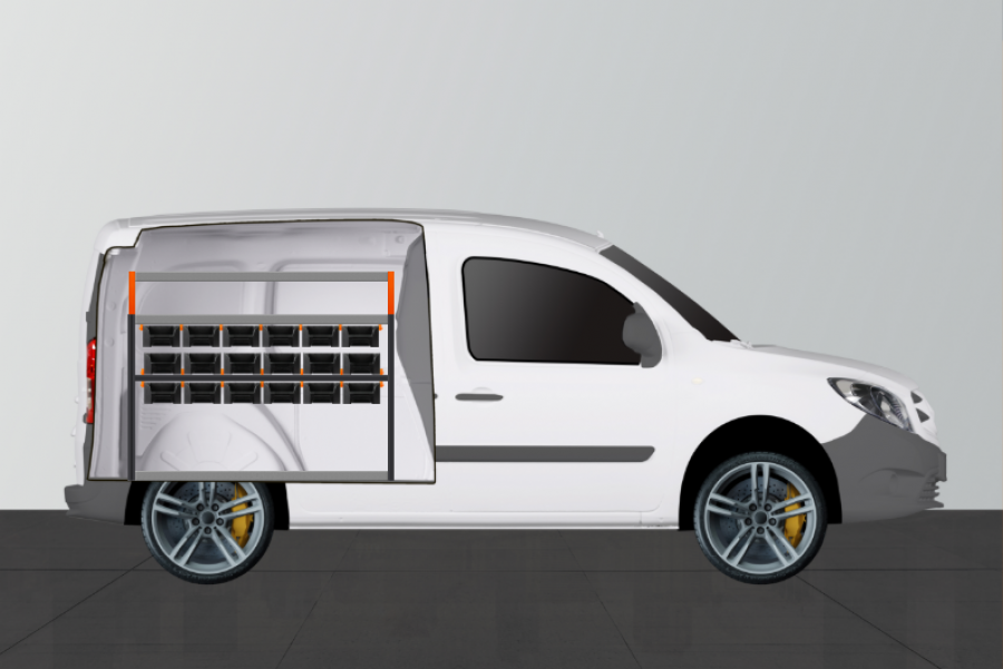 V-RACK Aménagement Utilitaire pour Citan Long & Kangoo Standard