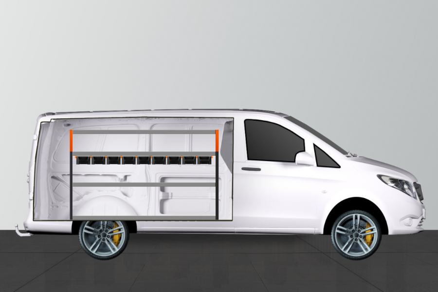 V-ENKEL+ Aménagement Utilitaire pour Mercedes Vito Long