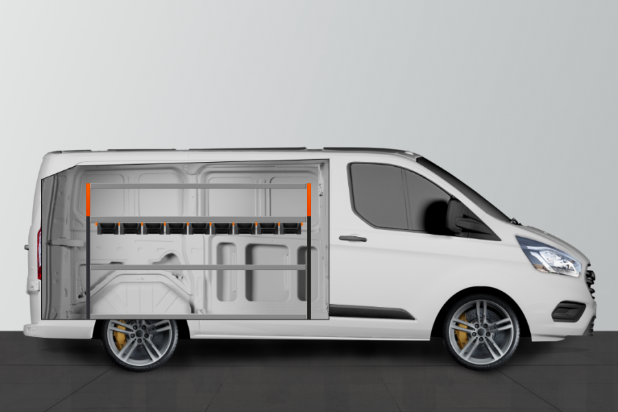 V-ENKEL+ Aménagement Utilitaire pour Ford Custom L1H1