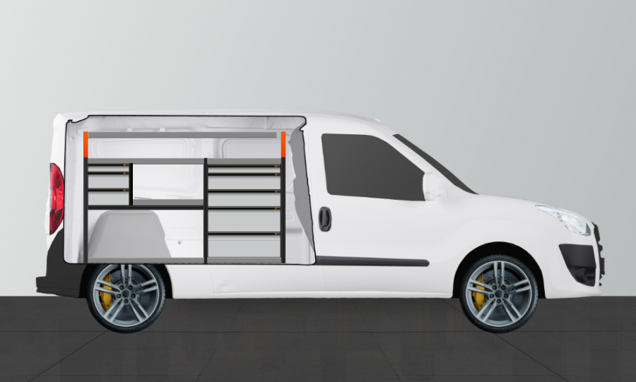 V-PRO ADVANCE Aménagement Utilitaire pour Fiat Doblo & Opel Combo L2H1 - Worksystem