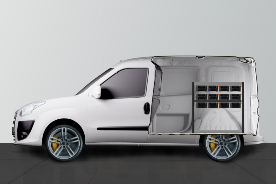 H-RACK Aménagement Utilitaire pour Fiat Doblo & Opel Combo L1