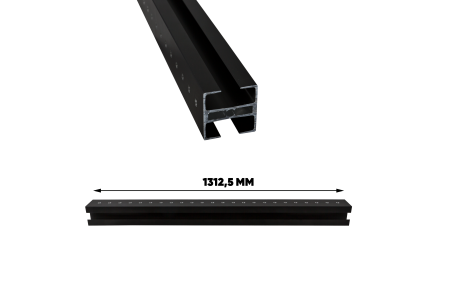 Profilé en aluminium horizontal de 1312,5 mm, y compris sachet de vis