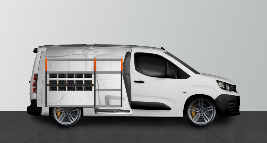 V-RACK Aménagement Utilitaire pour Berlingo, Combo & Partner L2