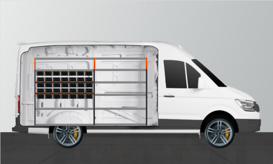 V-RACK Aménagement Utilitaire pour Mercedes Sprinter Standard L2H2
