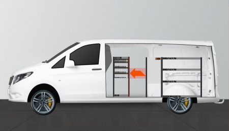 H-SDH4-420– Aménagement utilitaire pour Mercedes Vito extra long