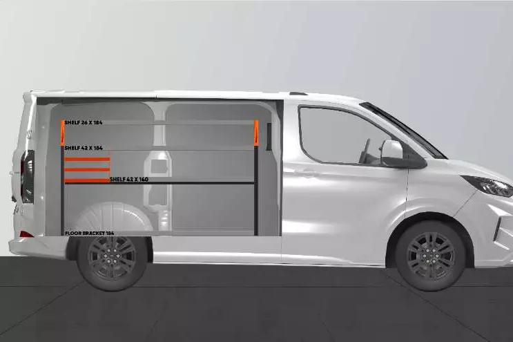 Aménagement SS3 pour véhicules utilitaires Ford Custom