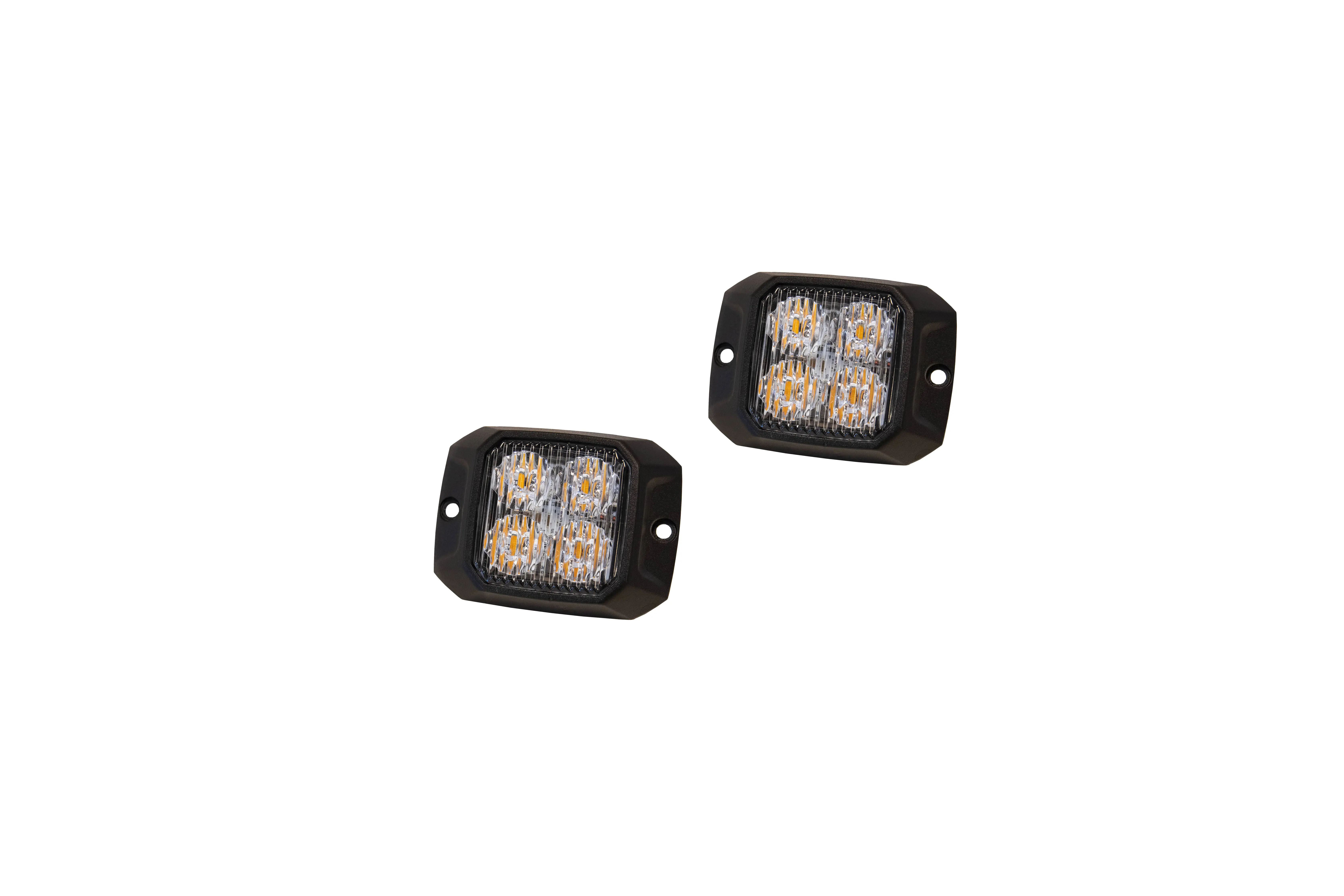 V-Line Bold Square Feu Clignotant Dirigé Monté en Surface 2 pièces