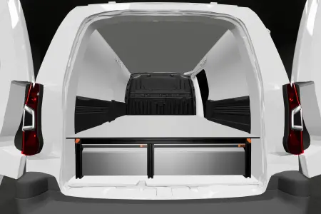 Double plancher H: 272mm 3 tiroirs pour Berlingo, Combo, Partner & Proace City L2 avec paroi de série