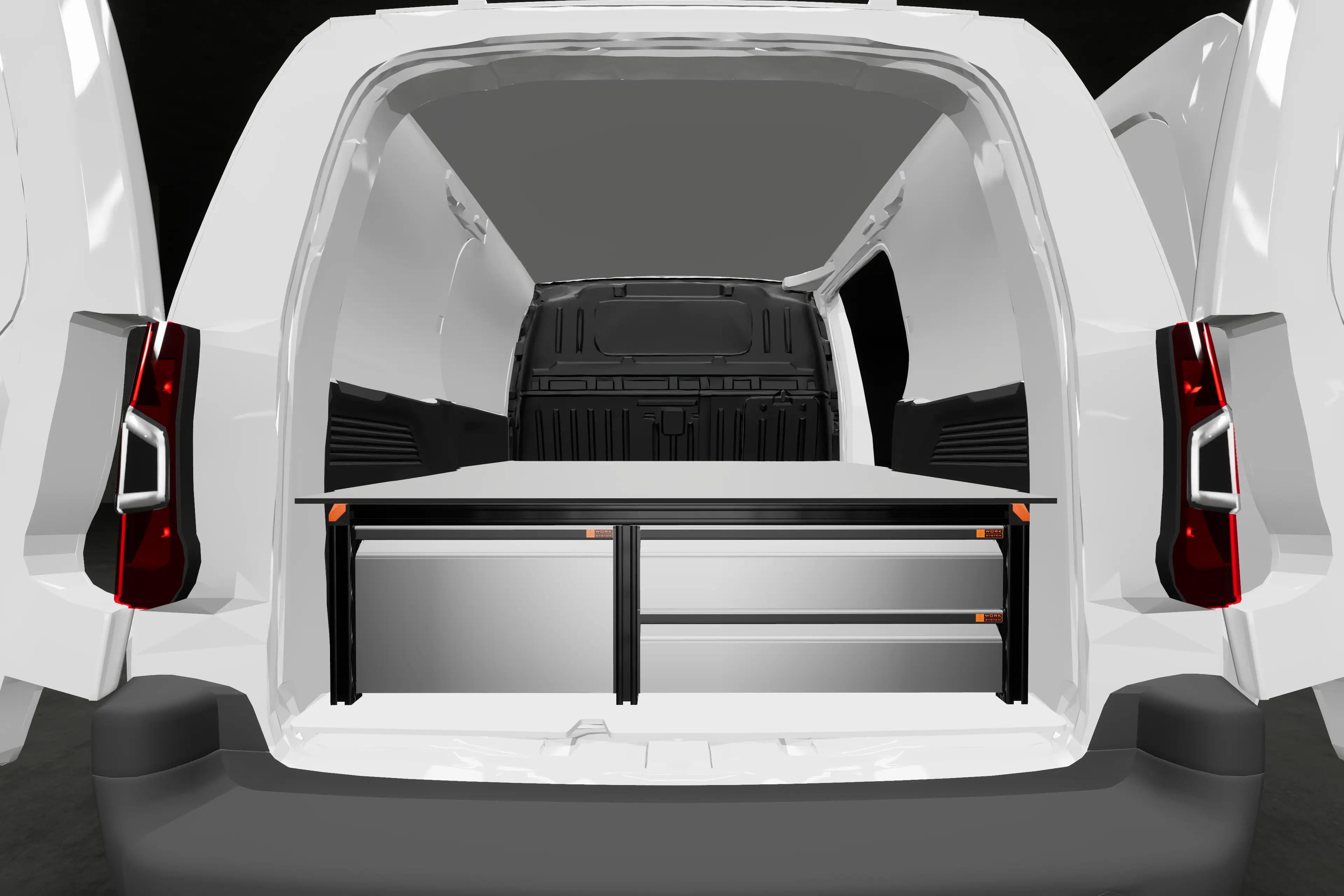 Double plancher haut avec tiroir supplémentaire Fiat Doblo